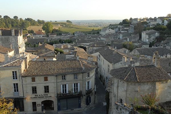 The town of Saint-Emilion, Bordeaux, France.