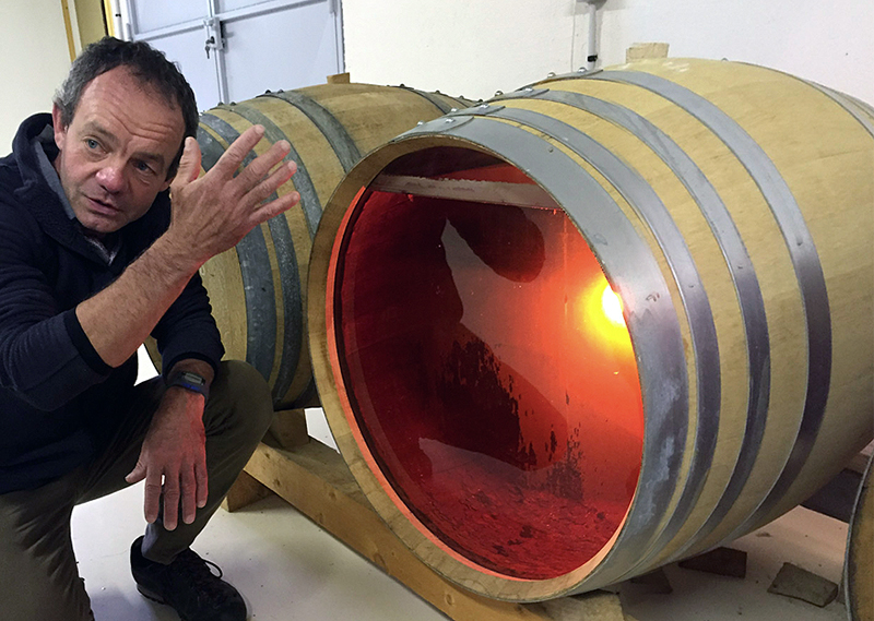 Winemaker Hervé Ligier, winemaker in Arbois, Jura, France.
